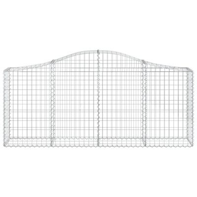 vidaXL Obokane gabion košare 10 kosov 200x30x80/100 cm cinkano železo