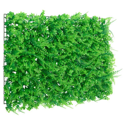  vidaXL Ograja iz umetnih listov praproti 6 kosov zelena 40x60 cm