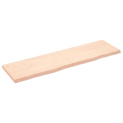 vidaXL Kopalniški pult 180x50x(2-6) cm neobdelan trden les