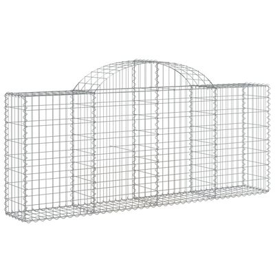 vidaXL Obokane gabion košare 11 kosov 200x30x80/100 cm cinkano železo