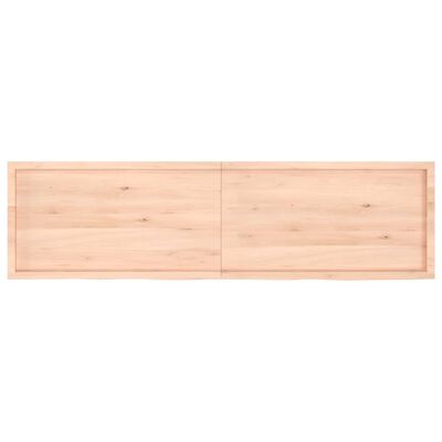 vidaXL Kopalniški pult 220x60x(2-6) cm neobdelan trden les