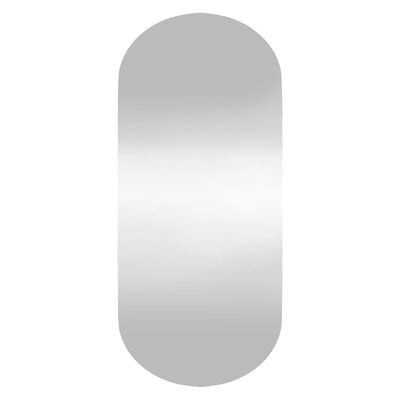 vidaXL Stensko ogledalo 40x90 cm steklo ovalno
