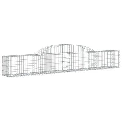 vidaXL Obokane gabion košare 9 kosi 300x30x40/60 cm pocinkano železo