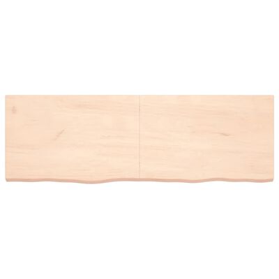 vidaXL Kopalniški pult 180x60x(2-6) cm neobdelan trden les