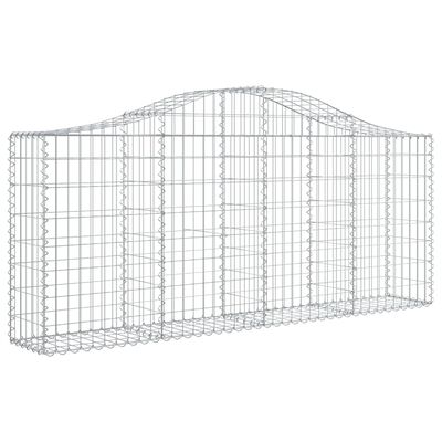 vidaXL Obokane gabion košare 3 kosi 200x30x80/100 cm pocinkano železo