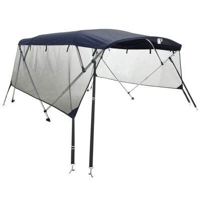 vidaXL Bimini tenda s 4 loki in stranicami 243x(200-213)x137 cm