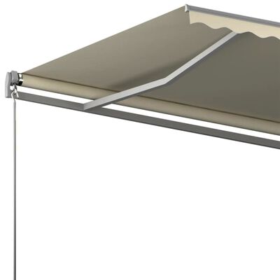 vidaXL Prostostoječa avtomatska tenda 600x300 cm krem