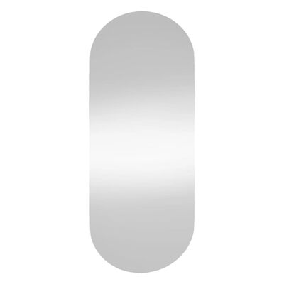 vidaXL Stensko ogledalo 25x60 cm stekleno ovalno