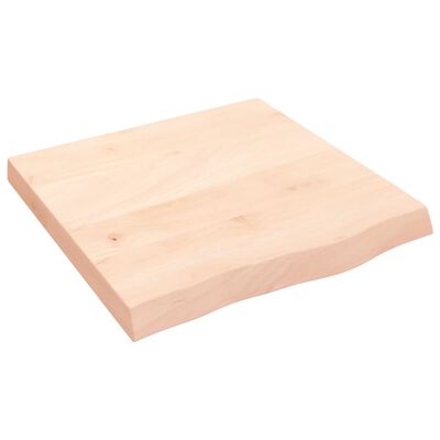 vidaXL Mizna plošča 60x60x(2-6) cm neobdelana trdna hrastovina