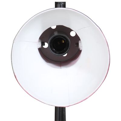 vidaXL Stoječa svetilka 25 W obrabljeno rdeča 25x25x90/160 cm E27
