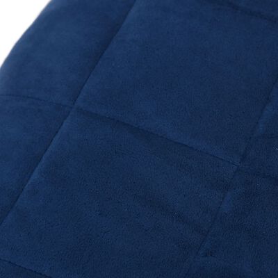 vidaXL Obtežena odeja modra 200x220 cm 9 kg blago