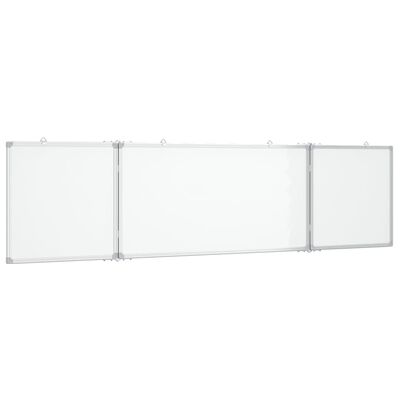 vidaXL Magnetna tabla zložljiva 160x40x1,7 cm aluminij