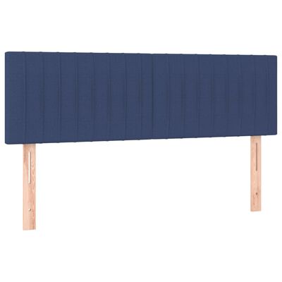 vidaXL Posteljno vzglavje 2 kosa modro 72x5x78/88 cm blago