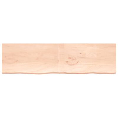 vidaXL Kopalniški pult 220x60x(2-6) cm neobdelan trden les