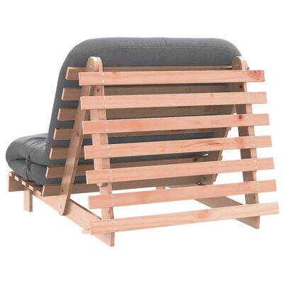 vidaXL Futon z ležiščem 100x206x11 cm trdna douglas jelka