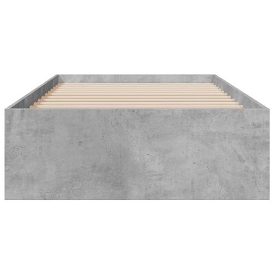 vidaXL Posteljni okvir s predali betonsko siv 180x200cm inženirski les