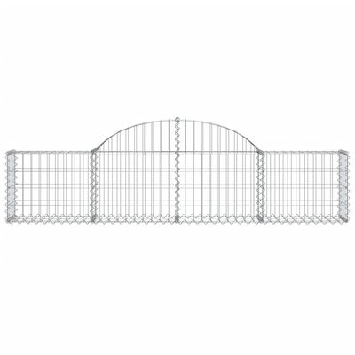 vidaXL Obokane gabion košare 11 kosov 200x30x40/60 cm pocinkano železo