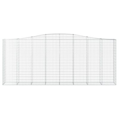 vidaXL Obokane gabion košare 6 kosov 400x50x160/180cm pocinkano železo