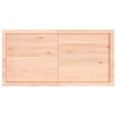 vidaXL Mizna plošča 120x60x(2-4) cm neobdelana trdna hrastovina