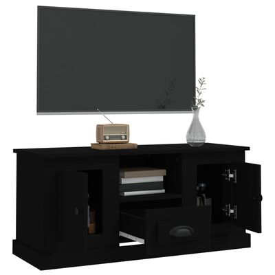 vidaXL TV omarica črna 100x35,5x45 cm inženirski les