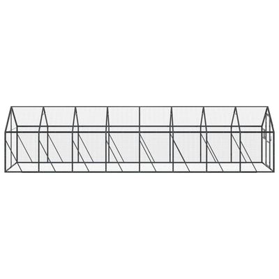 vidaXL Ptičnica antracitna 1,79x8x1,85 m aluminij