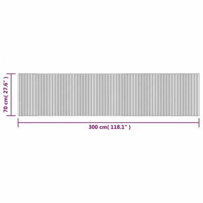 vidaXL Preproga pravokotna rjava 70x300 cm bambus