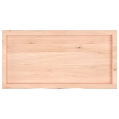 vidaXL Kopalniški pult 100x50x(2-4) cm neobdelan trden les