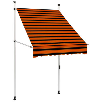 vidaXL Zložljiva tenda antracit 250x150 cm tkanina in jeklo