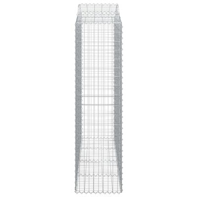 vidaXL Obokane gabion košare 11kosi 200x50x180/200 cm pocinkano železo