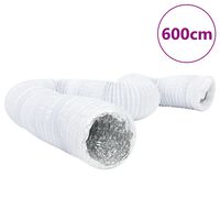 vidaXL Prezračevalni kanal aluminij in PVC 6 m Ø10 cm