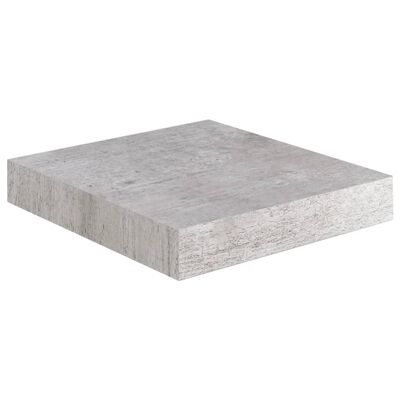 vidaXL Stenske police 2 kosa betonsko sive 23x23,5x3,8 cm MDF