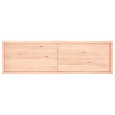 vidaXL Mizna plošča 180x50x(2-6) cm neobdelana hrastovina naraven rob