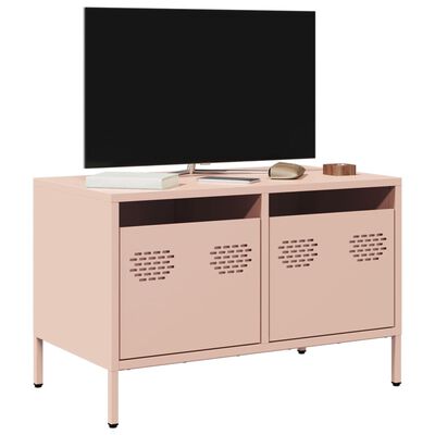 vidaXL TV omarica roza 68x39x43,5 cm hladno valjano jeklo