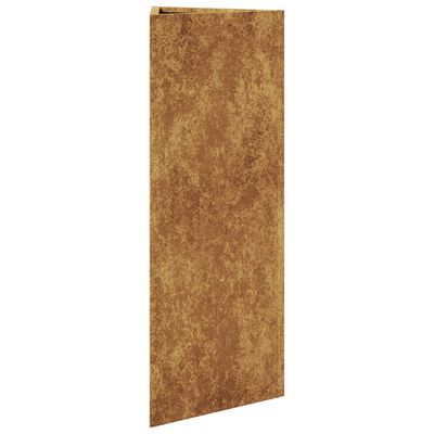 vidaXL Vrtno korito trikotnik 30x26x75 cm corten jeklo