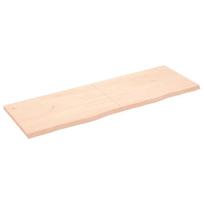 vidaXL Kopalniški pult 180x60x(2-4) cm neobdelan trden les