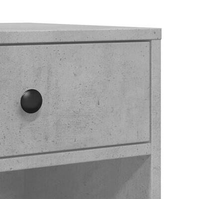 vidaXL Stojalo za tiskalnik s kolesi betonsko sivo 60x40x68,5 cm