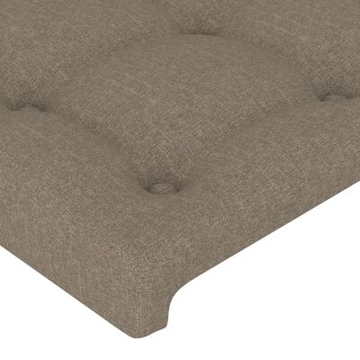 vidaXL Vzglavje z ušesi taupe 147x16x118/128 cm blago