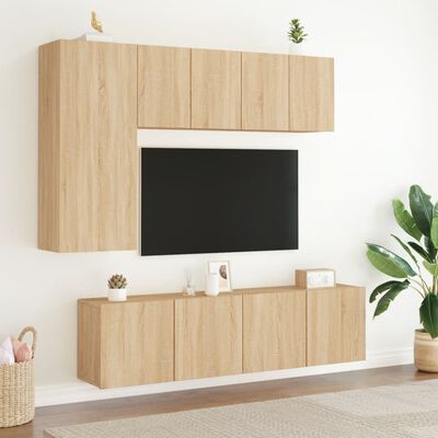 vidaXL Stenska TV omarica sonoma hrast 60x30x41 cm