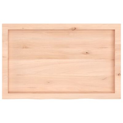 vidaXL Kopalniški pult 80x50x(2-4) cm neobdelan trden les