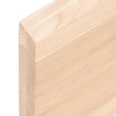 vidaXL Kopalniški pult 220x50x(2-4) cm neobdelan trden les