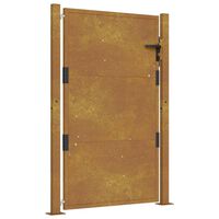 vidaXL Vrtna vrata 105x130 cm corten jeklo