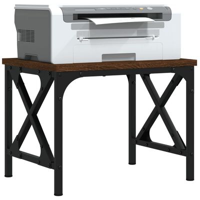 vidaXL Stojalo za tiskalnik rjavi hrast 40x30x31 cm inženirski les