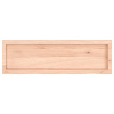 vidaXL Kopalniški pult 100x30x(2-6) cm neobdelan trden les