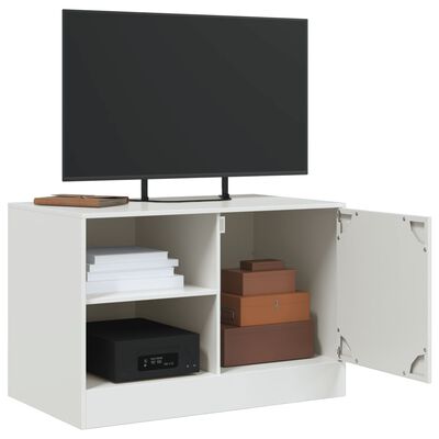 vidaXL TV omarica bela 67x39x44 cm jeklo