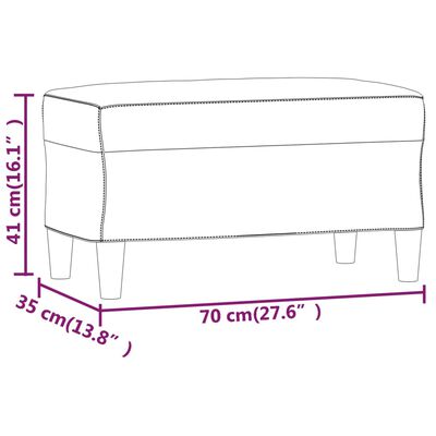 vidaXL Klop modra 70x35x41 cm žamet