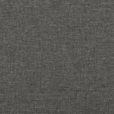 vidaXL Posteljni okvir z vzglavjem temno siv 120x190 cm tkanina