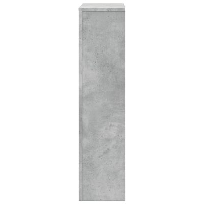 vidaXL Pokrov za radiator betonsko siv 78x20x82 cm inženirski les