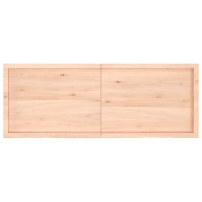 vidaXL Mizna plošča 160x60x(2-4) cm neobdelana trdna hrastovina