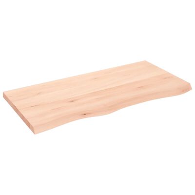 vidaXL Kopalniški pult 100x50x(2-4) cm neobdelan trden les