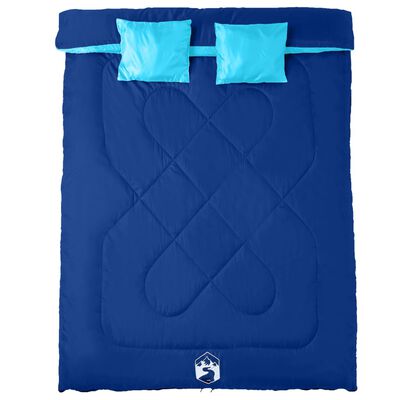 vidaXL Dvojna spalna vreča z blazinami za kampiranje 3-4 sezone
